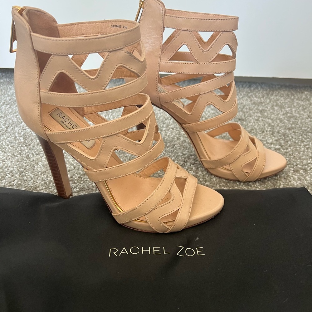 Rachel Zoe Senegal sandal 6.5, nude / tan